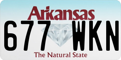 AR license plate 677WKN