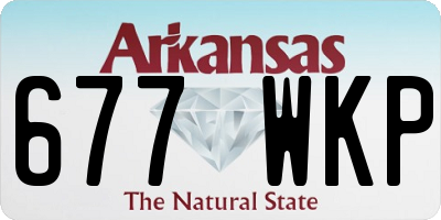 AR license plate 677WKP