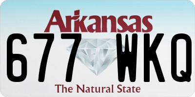 AR license plate 677WKQ
