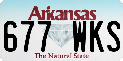 AR license plate 677WKS