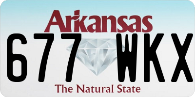 AR license plate 677WKX