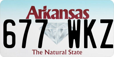 AR license plate 677WKZ