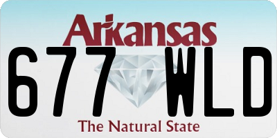 AR license plate 677WLD