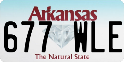 AR license plate 677WLE