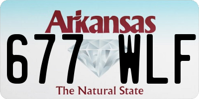 AR license plate 677WLF
