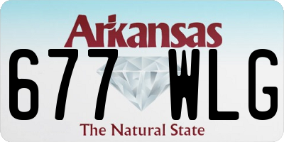 AR license plate 677WLG
