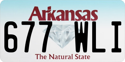 AR license plate 677WLI