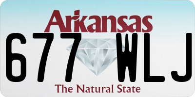 AR license plate 677WLJ