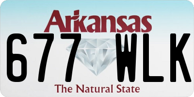 AR license plate 677WLK