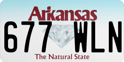 AR license plate 677WLN