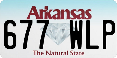 AR license plate 677WLP