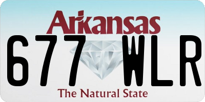AR license plate 677WLR