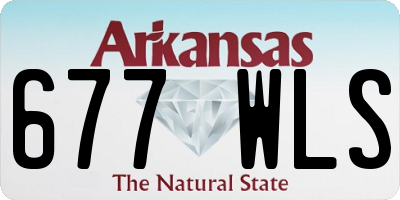 AR license plate 677WLS