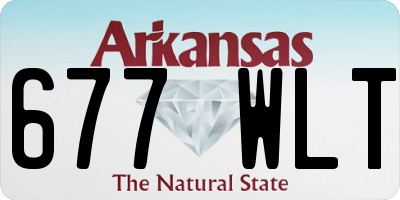 AR license plate 677WLT