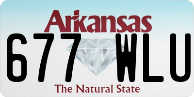 AR license plate 677WLU
