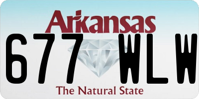 AR license plate 677WLW