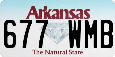 AR license plate 677WMB