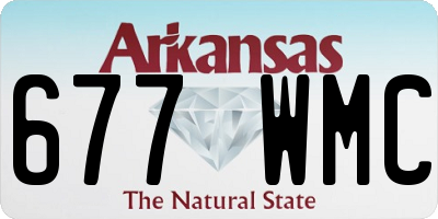 AR license plate 677WMC