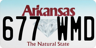 AR license plate 677WMD