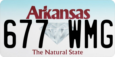 AR license plate 677WMG