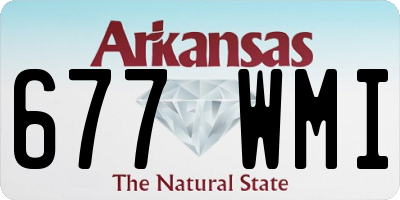 AR license plate 677WMI