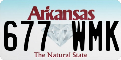 AR license plate 677WMK