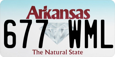 AR license plate 677WML
