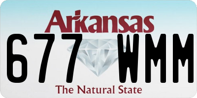 AR license plate 677WMM