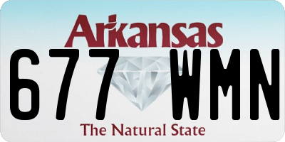 AR license plate 677WMN