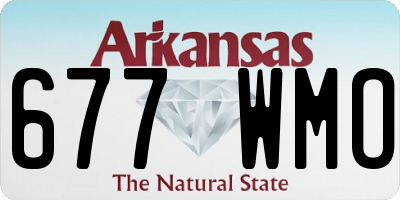 AR license plate 677WMO