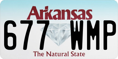 AR license plate 677WMP
