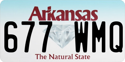 AR license plate 677WMQ