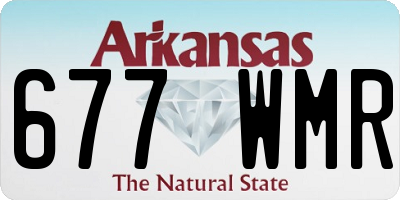 AR license plate 677WMR