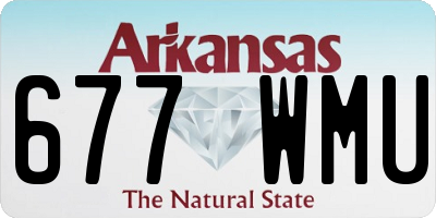 AR license plate 677WMU