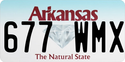 AR license plate 677WMX