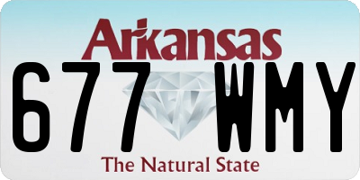 AR license plate 677WMY