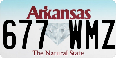 AR license plate 677WMZ