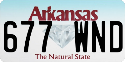 AR license plate 677WND