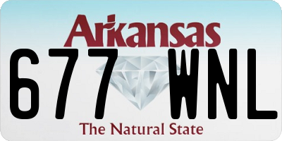 AR license plate 677WNL