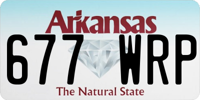 AR license plate 677WRP