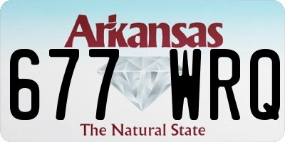 AR license plate 677WRQ