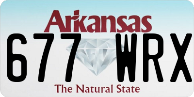AR license plate 677WRX