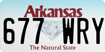 AR license plate 677WRY