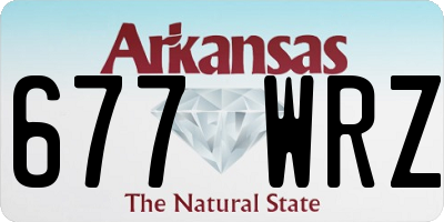 AR license plate 677WRZ