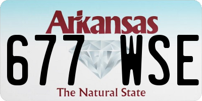 AR license plate 677WSE