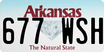 AR license plate 677WSH