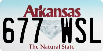 AR license plate 677WSL