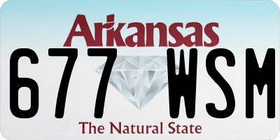 AR license plate 677WSM