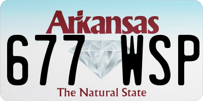 AR license plate 677WSP
