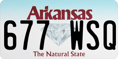 AR license plate 677WSQ